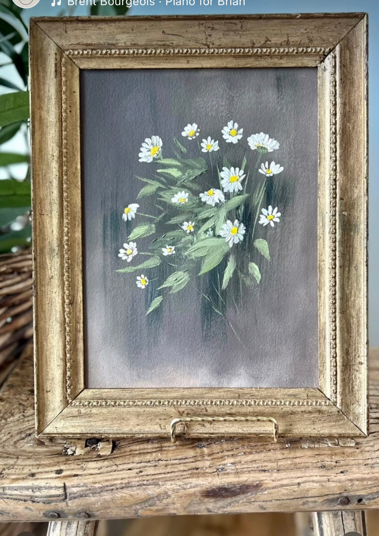 Original oil on canvas in vintage frame 10x12”