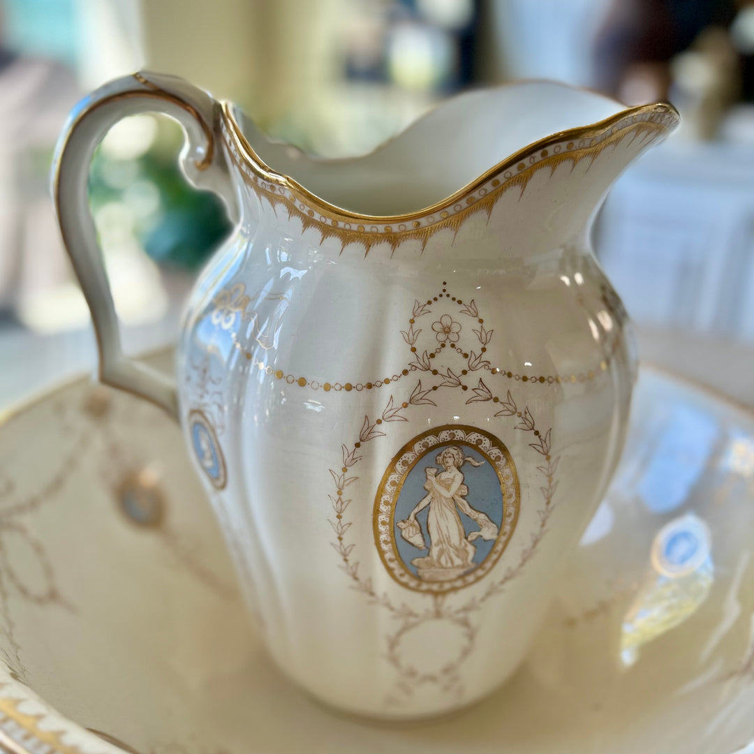 Antique Mintons English pitcher & basin