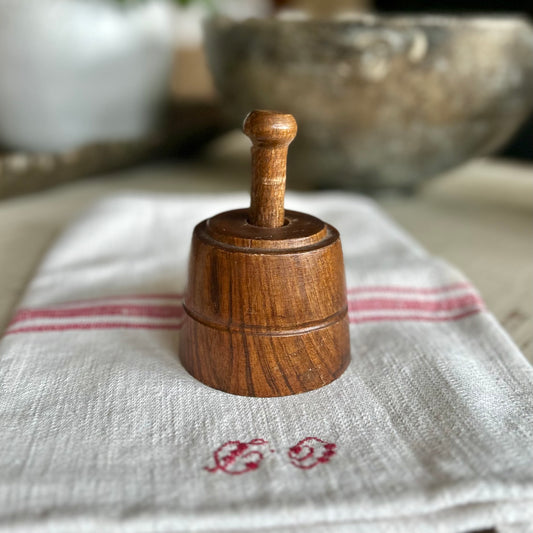 Antique Wooden Butter Mold – Pineapple Motif