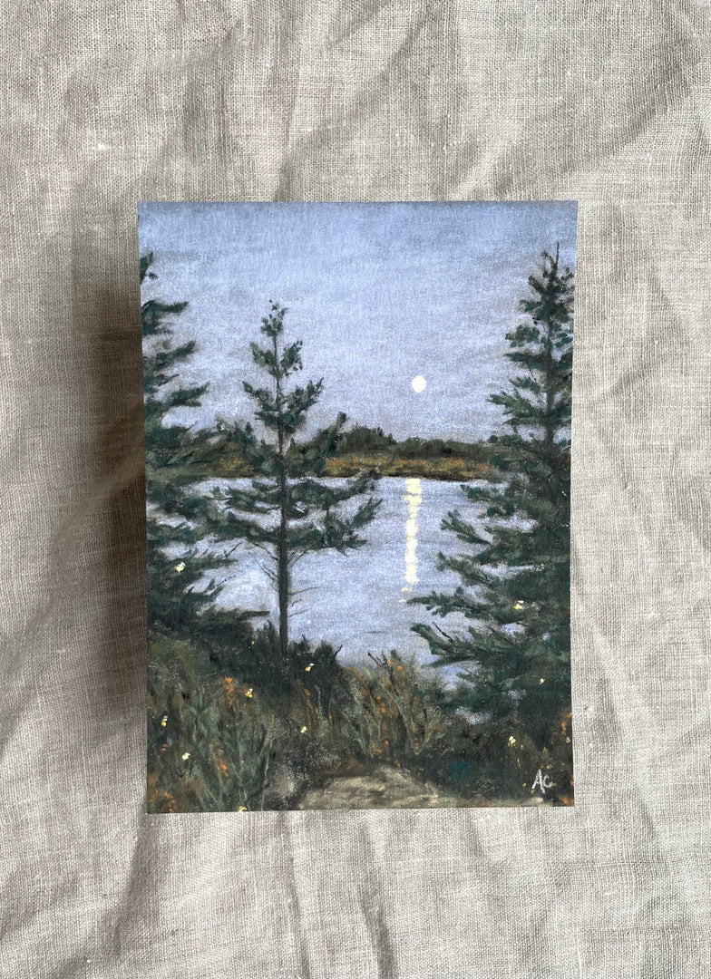 Fireflies On The Lake (framed)