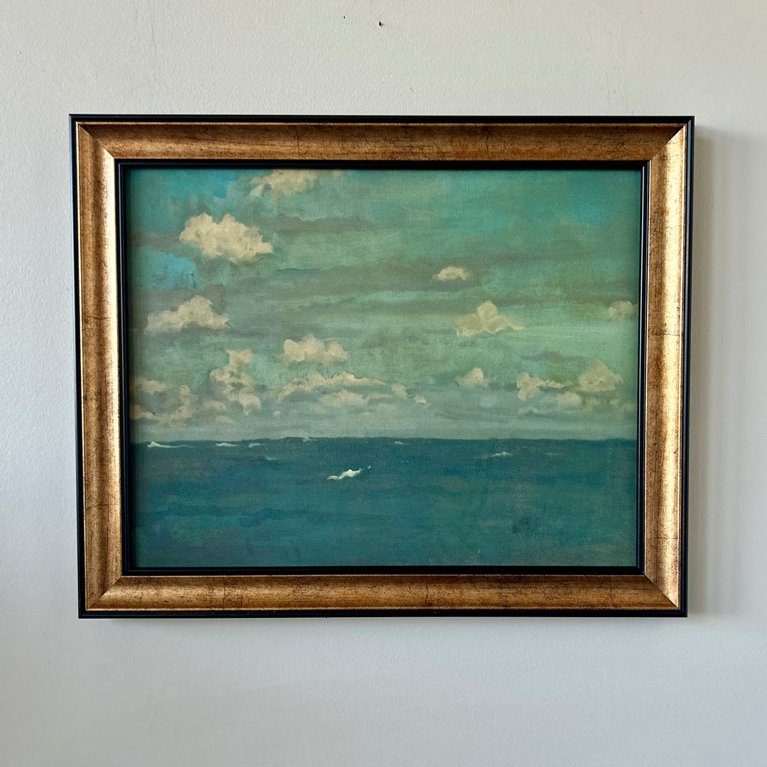 Violet & silver - the deep sea framed canvas print