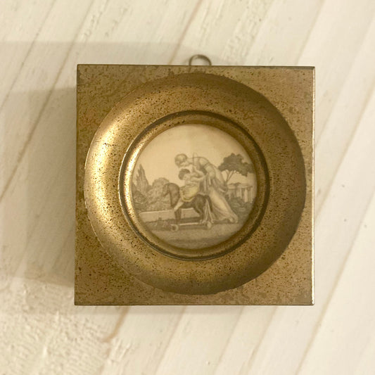 Antique Neoclassical Prints in Gilt Wood Frames (Pair)