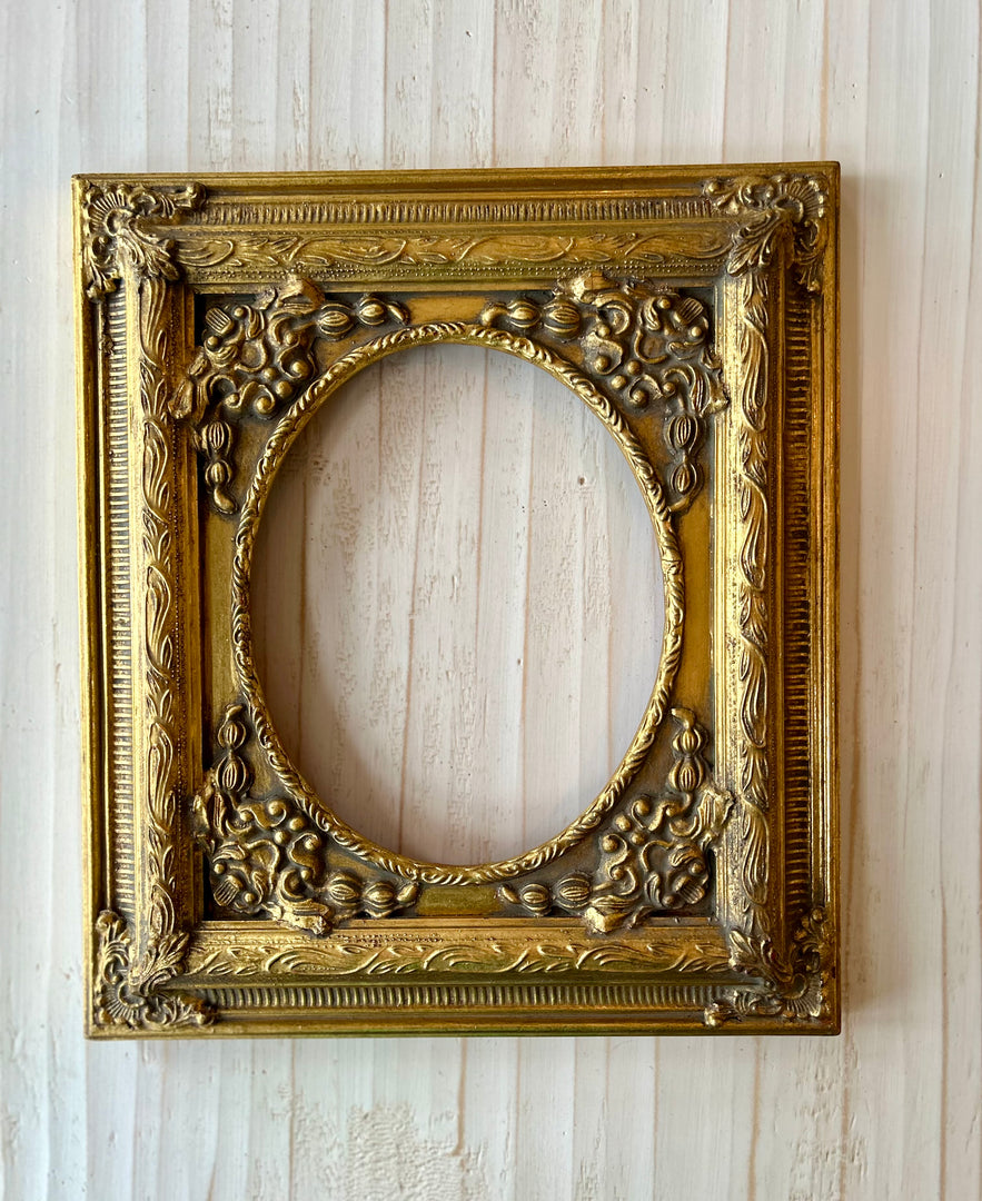 Vintage ornate gold frame