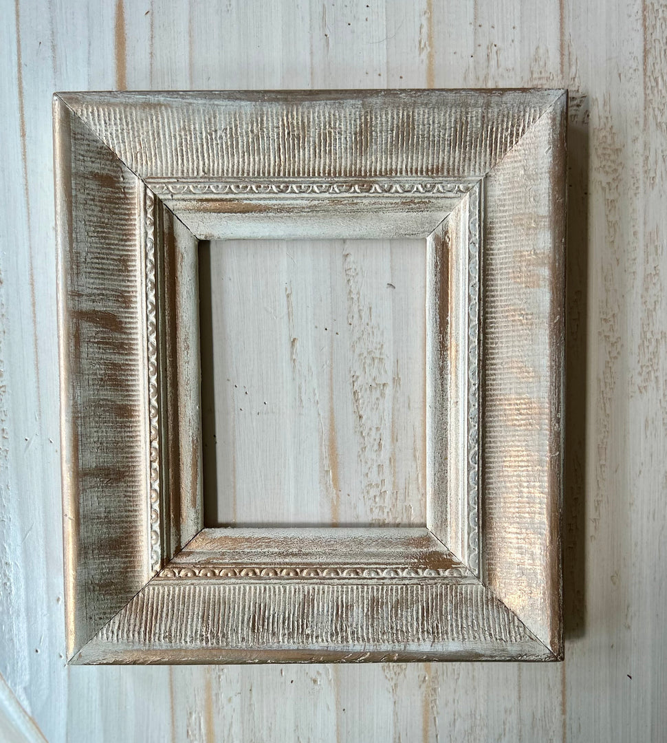 Vintage white & gold Frame