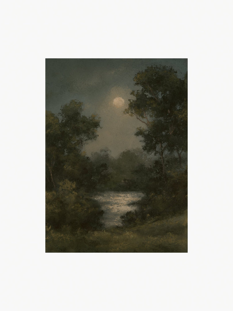 Pearl Moon-Framed Fine Art Print 8x10”