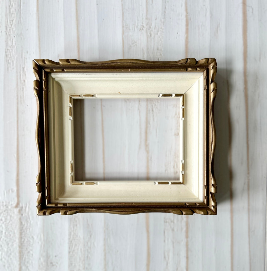 Vintage Gold & Cream Frame