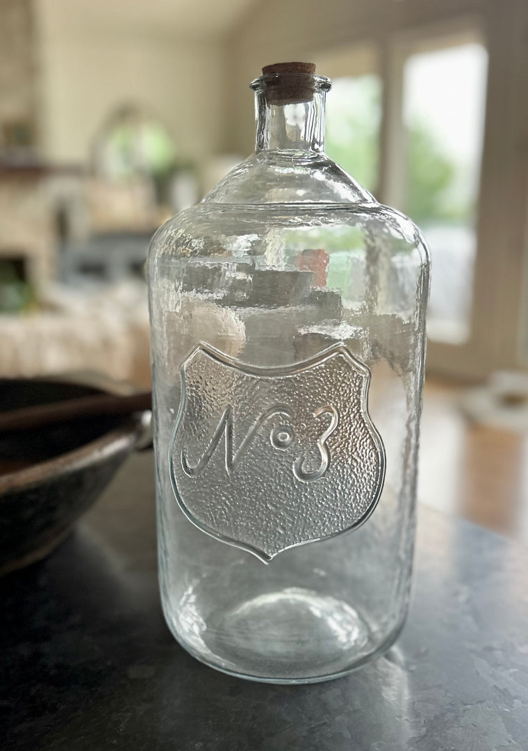 Embossed Glass Bottle