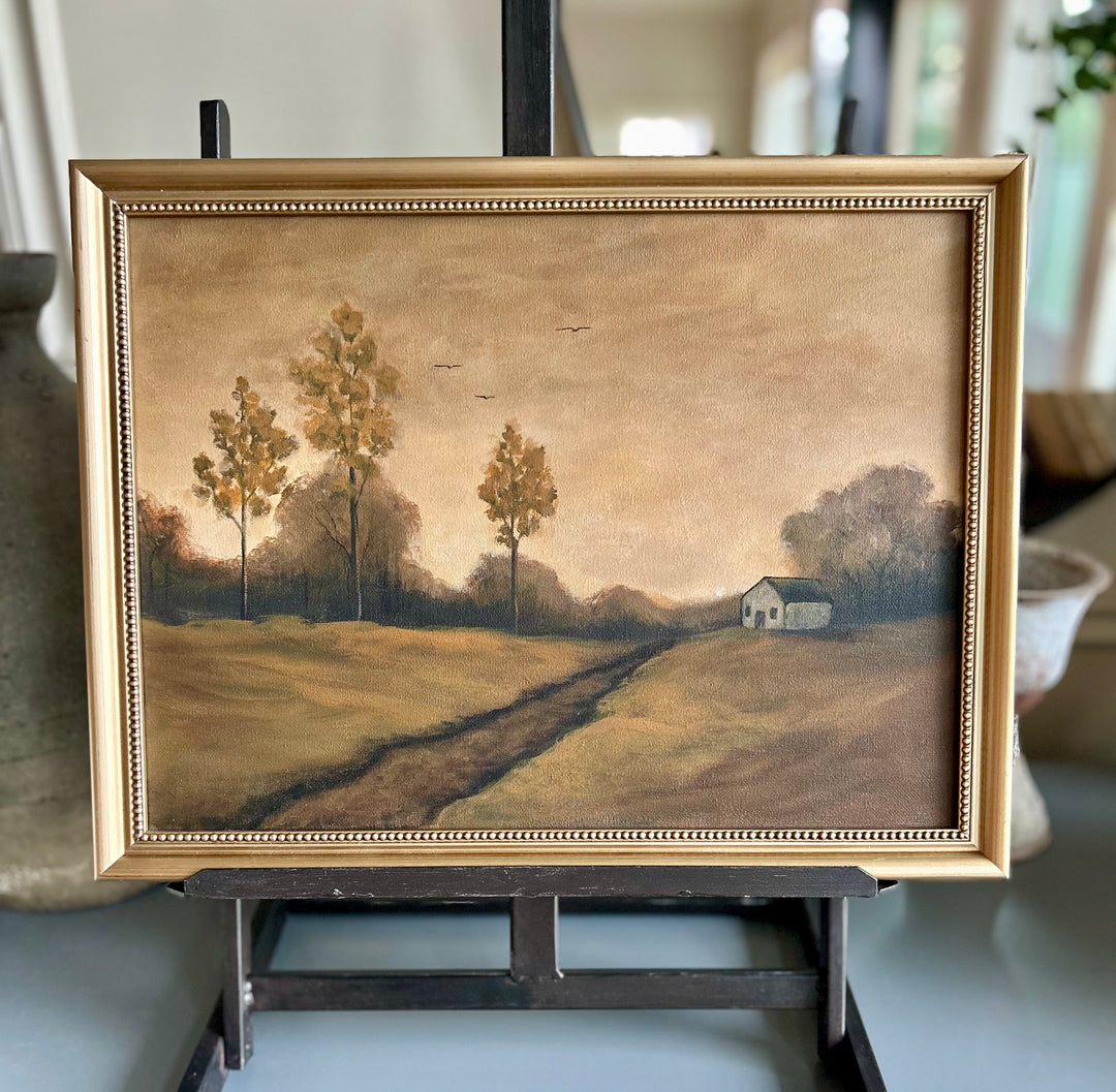 The Golden Hour-Framed Original acrylic on canvas 12x16”