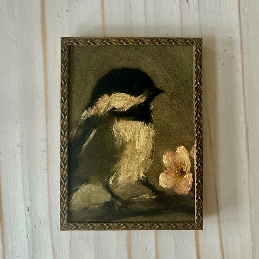 The keeper in antique English frame