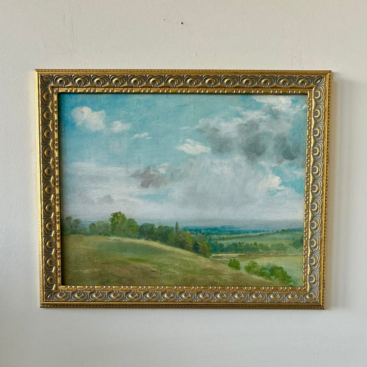 Summer Landscape near Dedham - framed canvas print