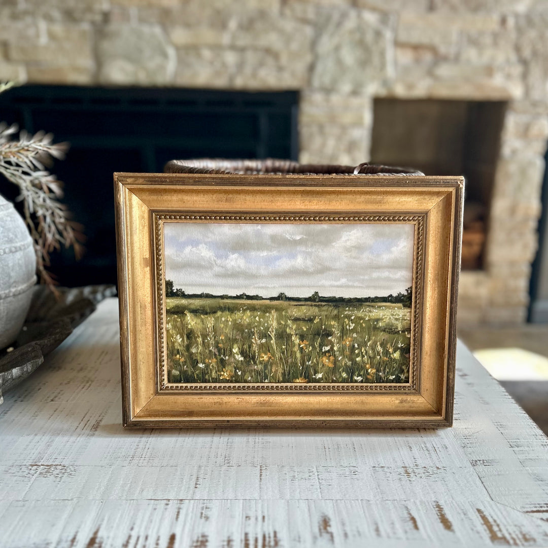 Sweater weather in French antique frame
