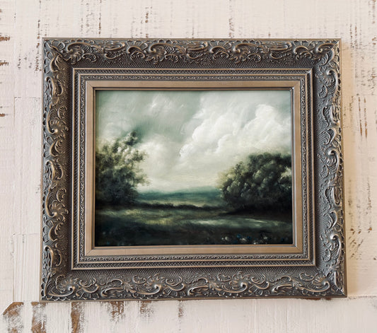 Blues on Green 8x10”-Tessa Brown (framed)