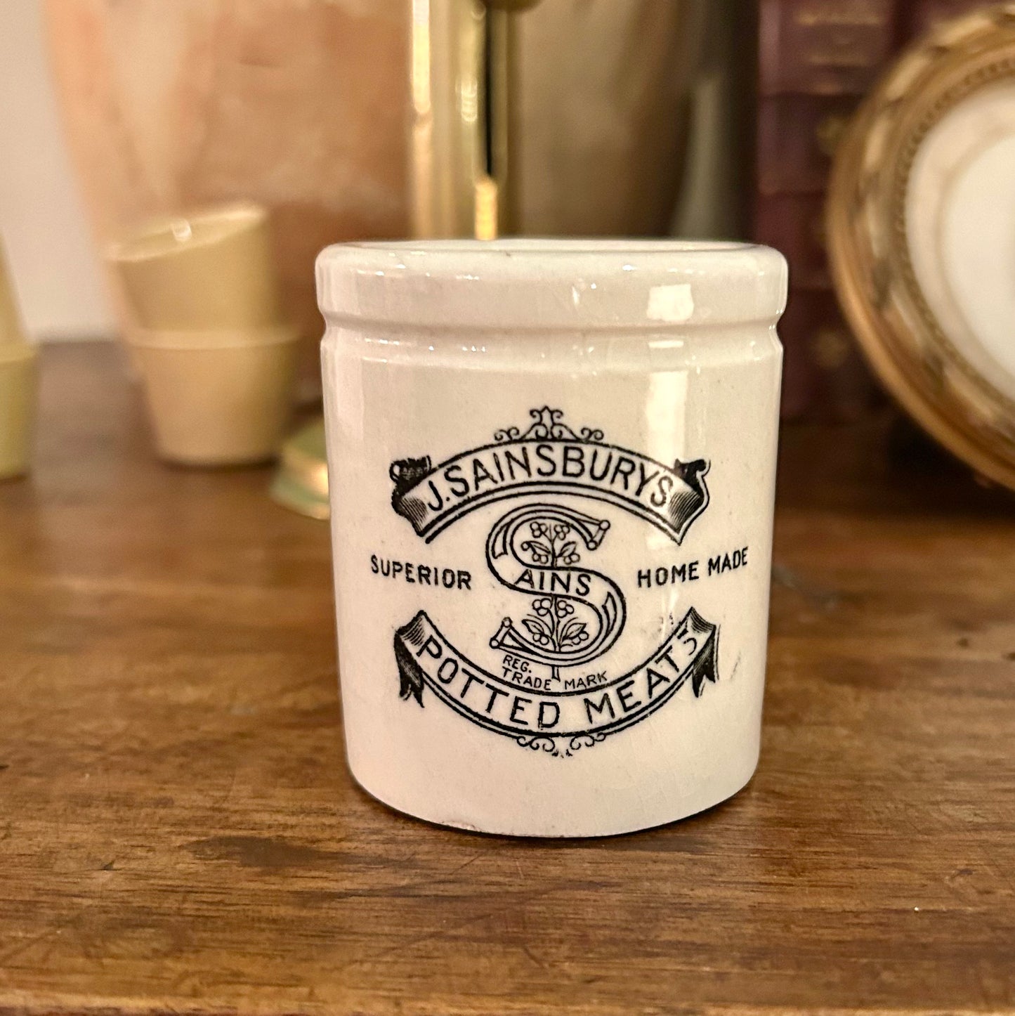 Antique J. Sainsbury’s Potted Meats Jar