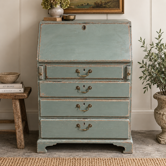 Antique Georgian Painted Bureau | c. 1800