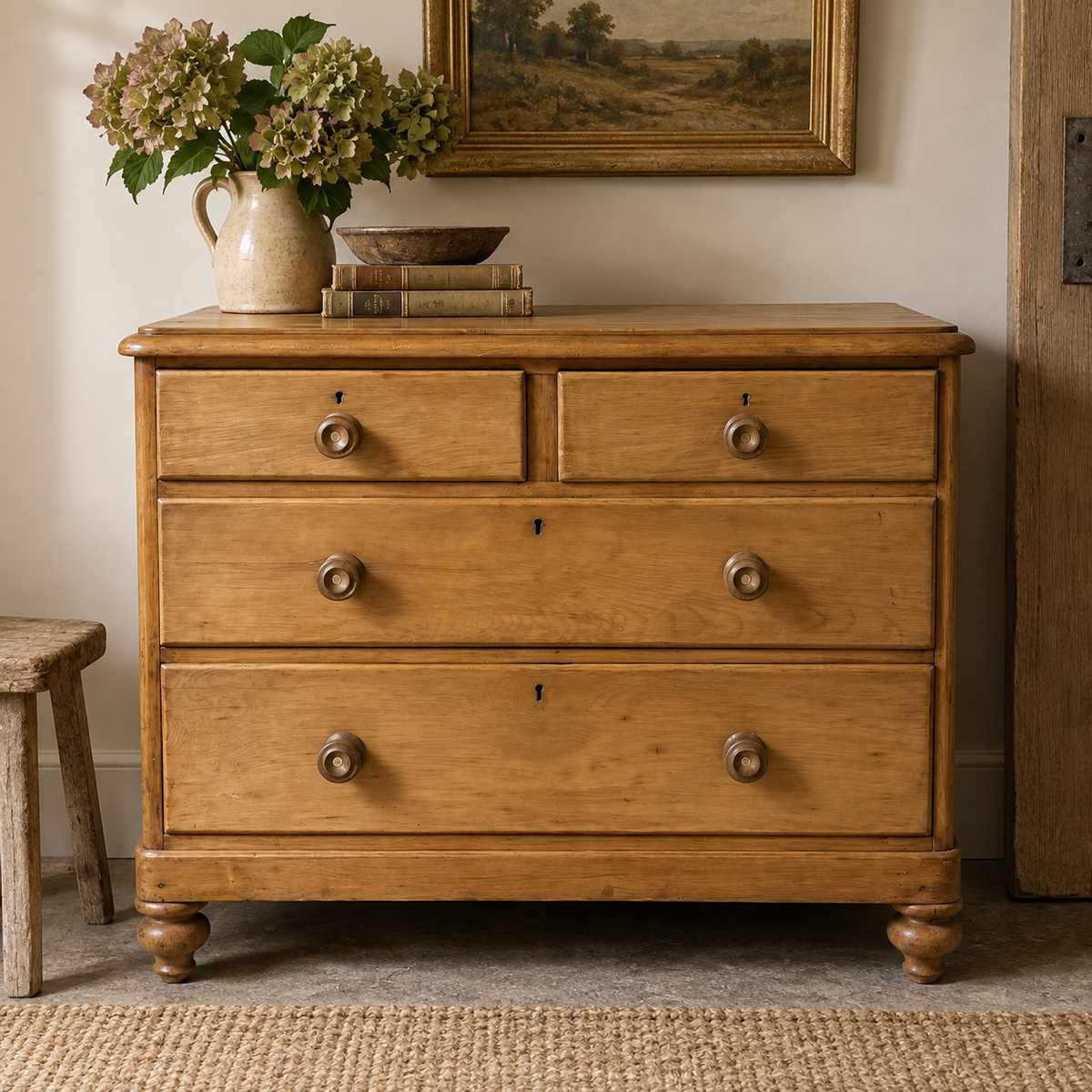 Antique Pine Chest of Drawers | c. 1880–1910