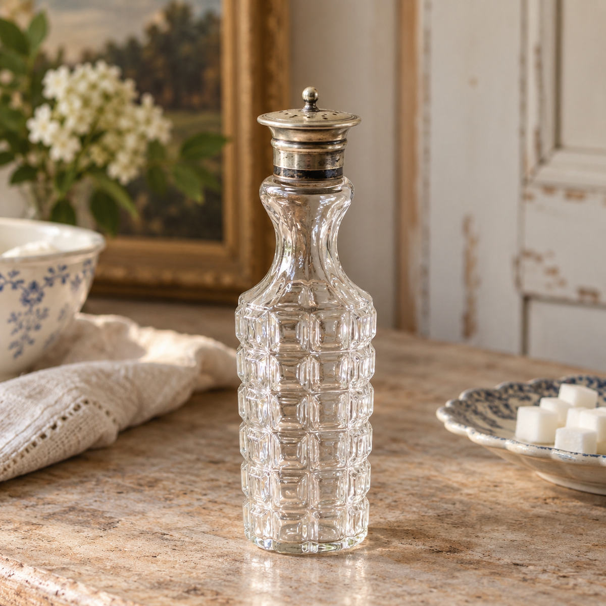 Vintage Glass Sugar Caster