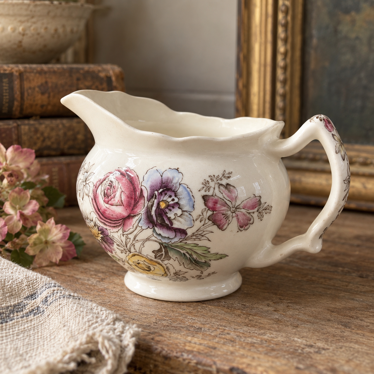 Vintage Johnson Bros. “Sheraton” Creamer | England