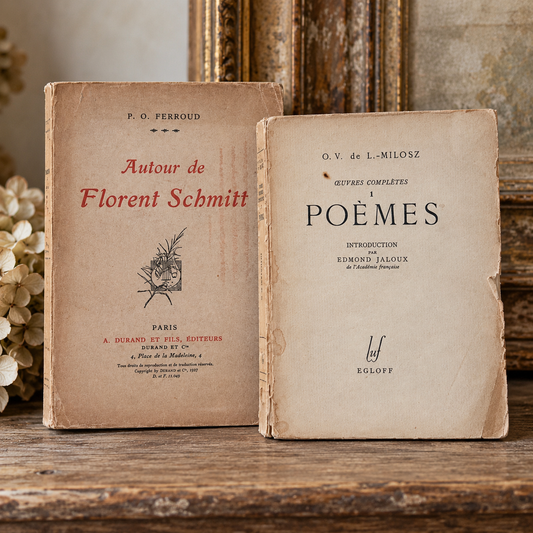 Pair of Vintage French Books | 1927 & 1944