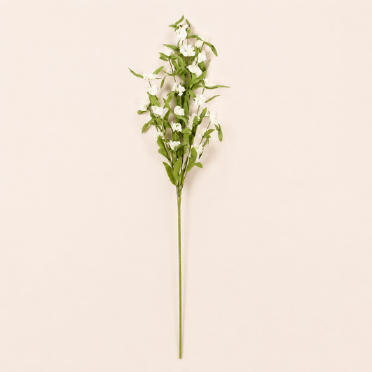 34” White Floral Stem