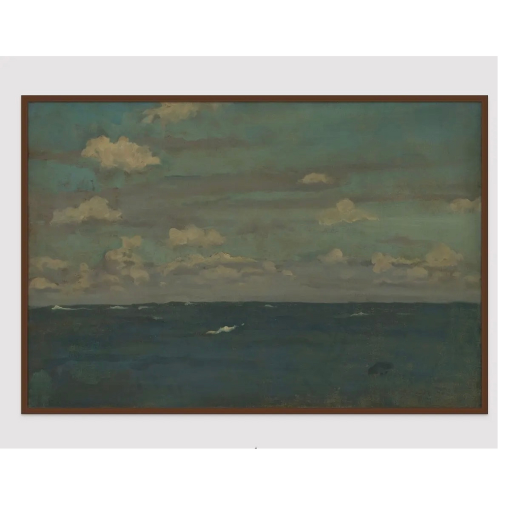 Violet and Silver - The Deep Sea stretched canvas print unframed