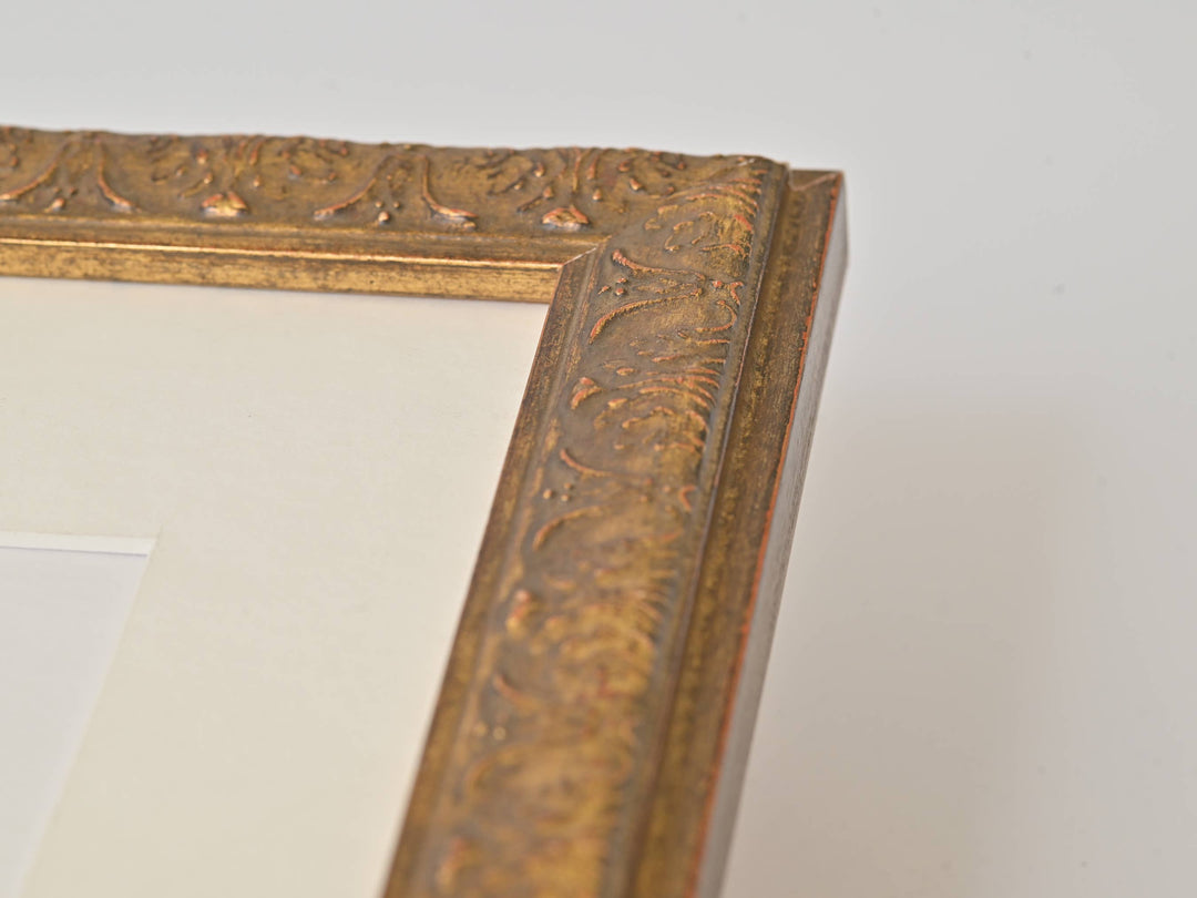 Antique Gold Finish With Red And Black Undertones - 9013GO