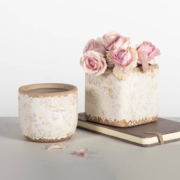 Square Ceramic Flower Pot