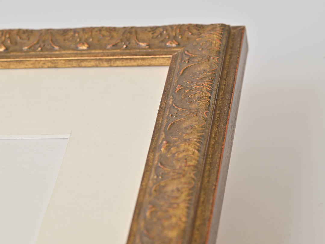 Antique Gold Finish With Red And Black Undertones - 9013GO