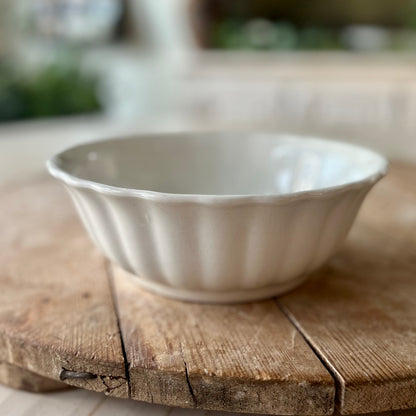 Antique English Ironstone Fluted Bowl – W.T. Adams & Sons