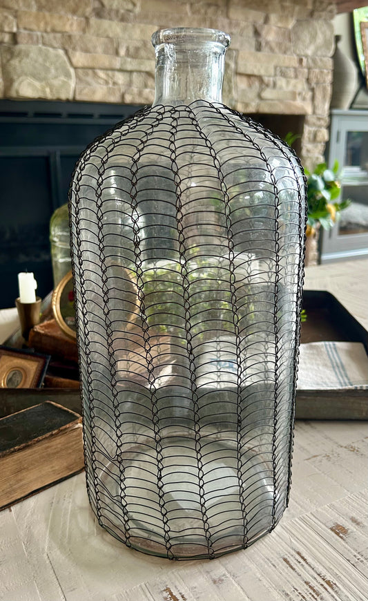 Vintage Inspired Glass Bottle