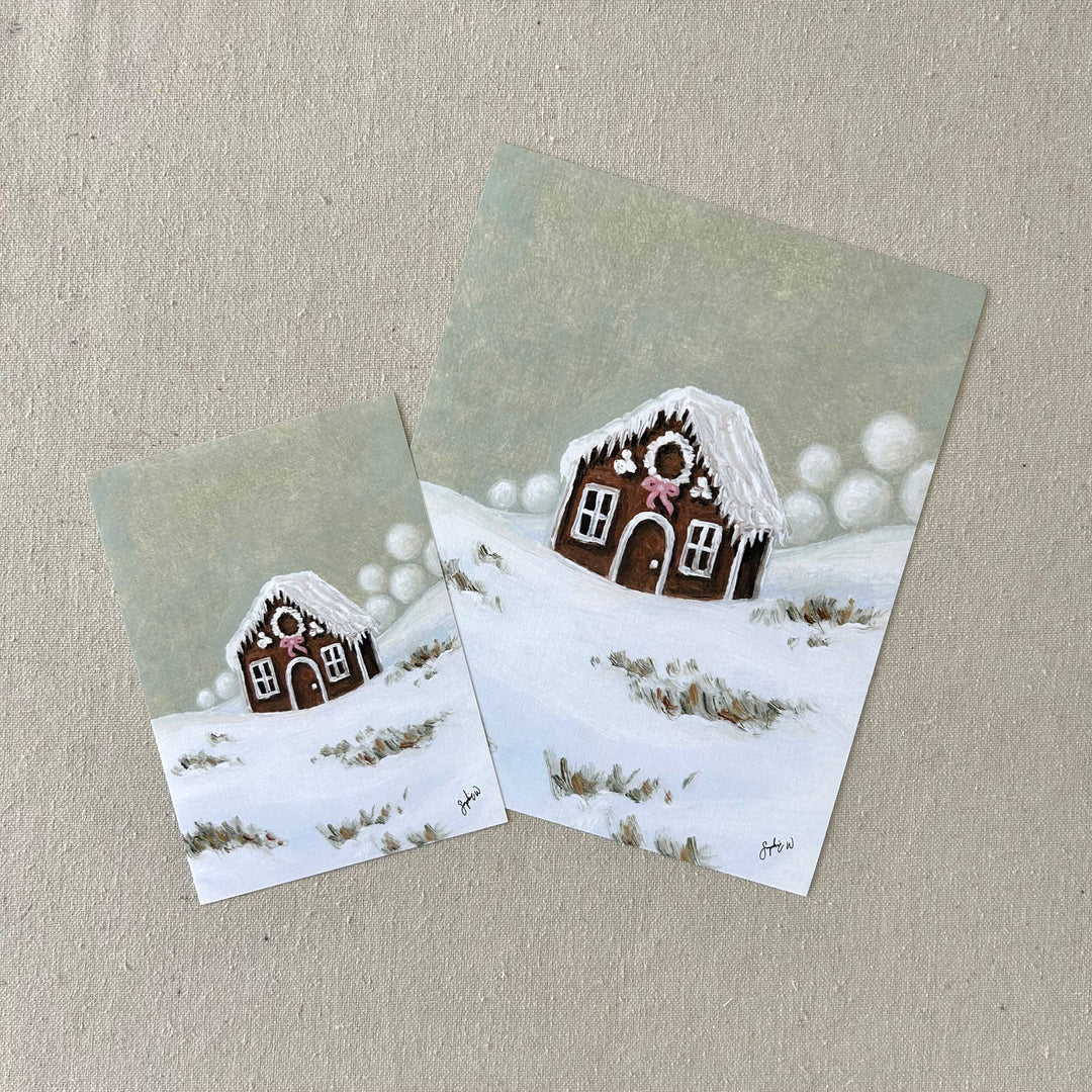 "Gingerbread Cottage" Framed Fine Art Print 