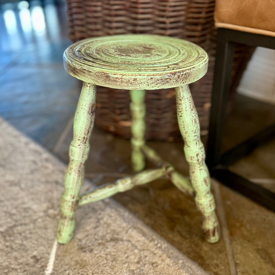 Antique French Milking Stool  early 19th century