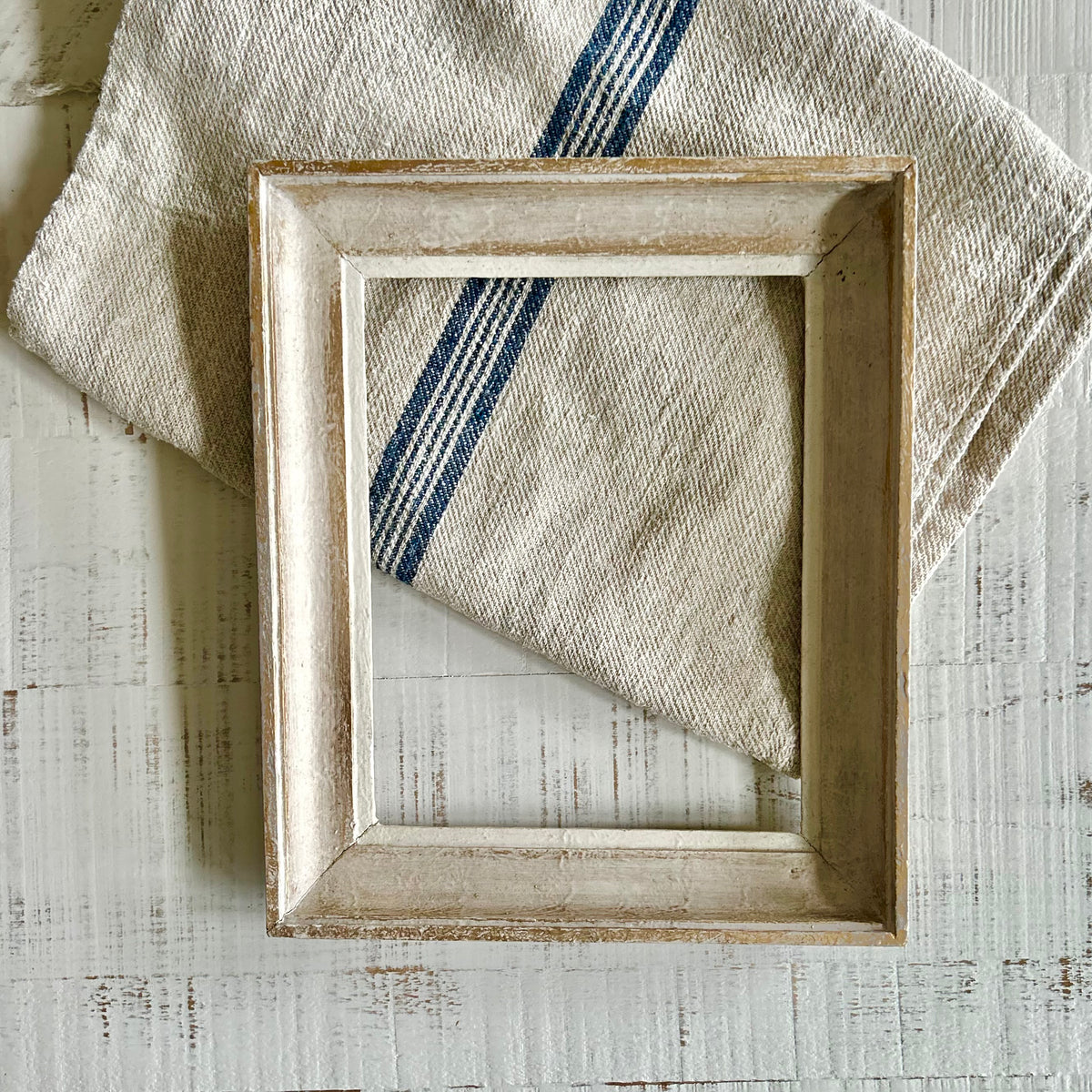 French Distressed Wood Frame