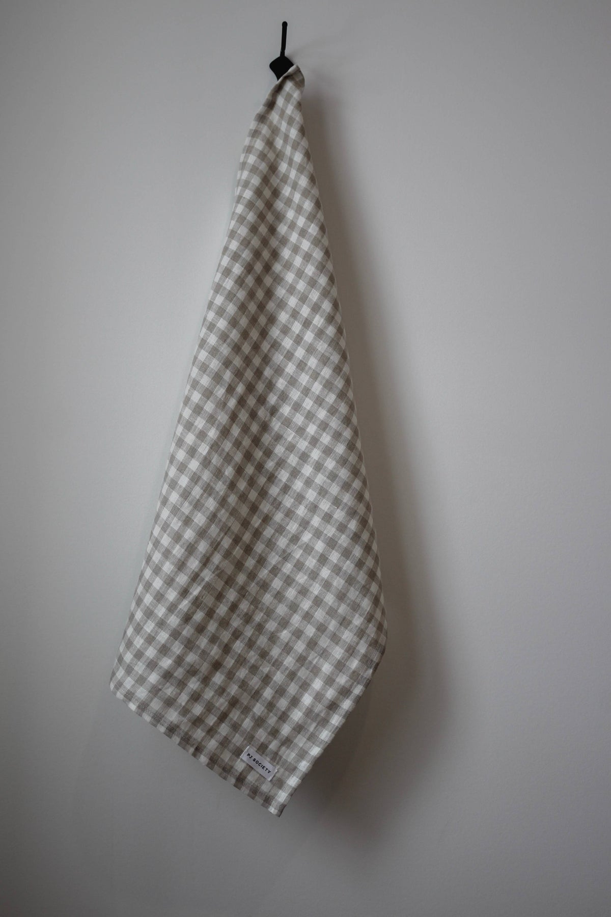 The Sawyer Tea Towel- Beige Gingham