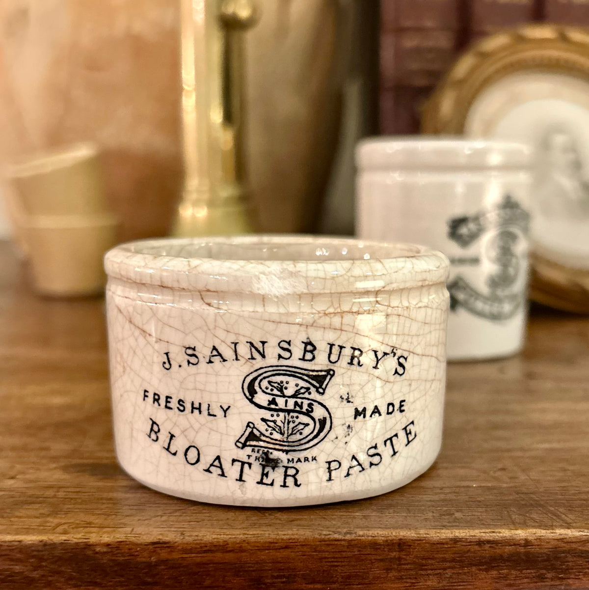 Antique J. Sainsbury’s Bloater Paste Pot