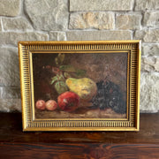 Fruits of autumn - vintage oil on board