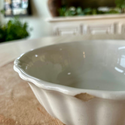 Antique English Ironstone Fluted Bowl – W.T. Adams & Sons