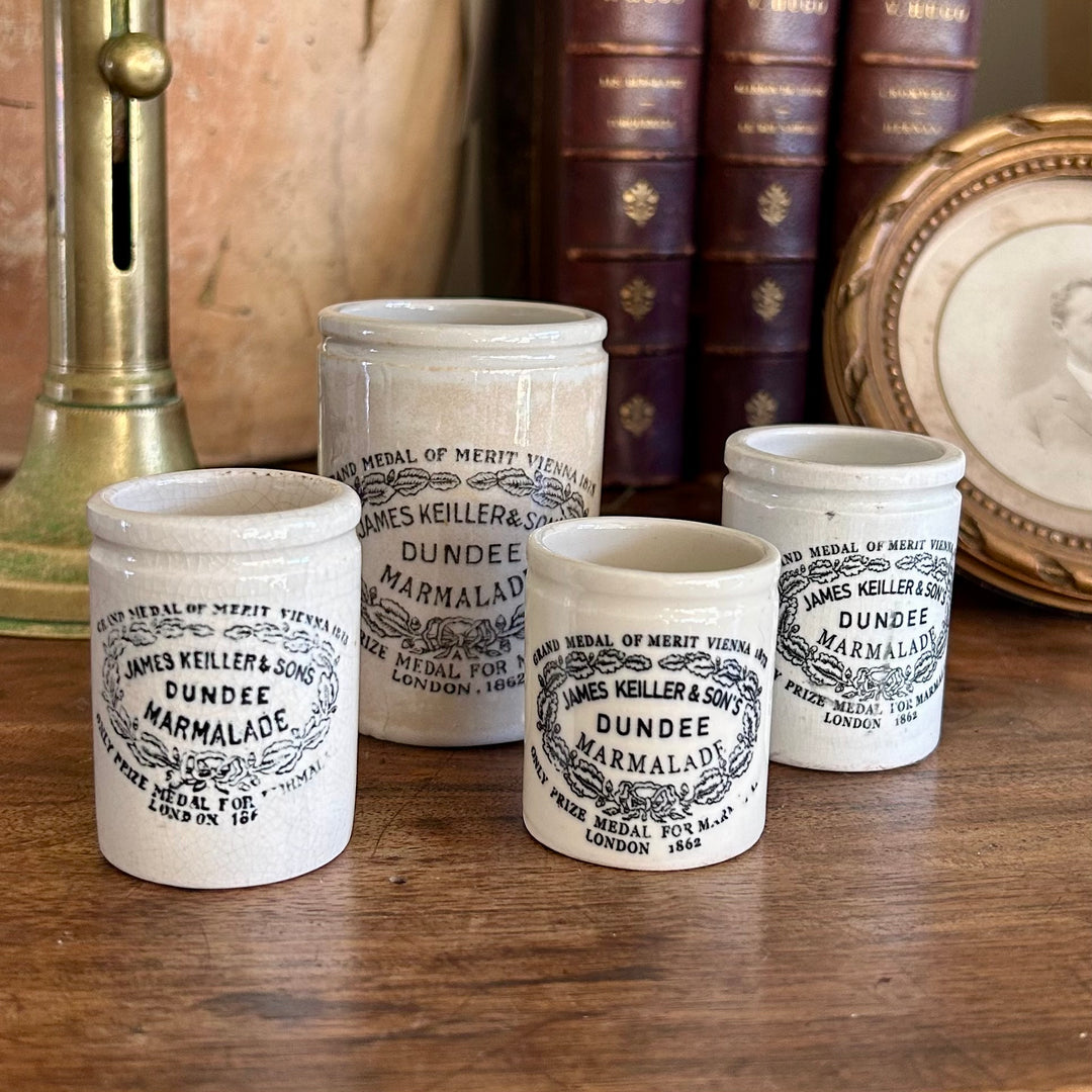 Rare Miniature “Train Pot” — James Keiller & Son Dundee Marmalade, c.1880s