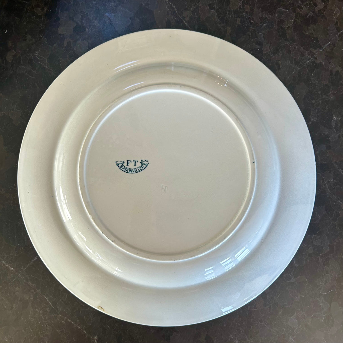 Vintage French Faïence Plate — Badonviller (11″)