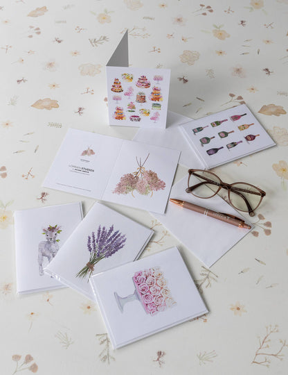 NEW Carte de souhaits - Les Dalias / Greeting Card