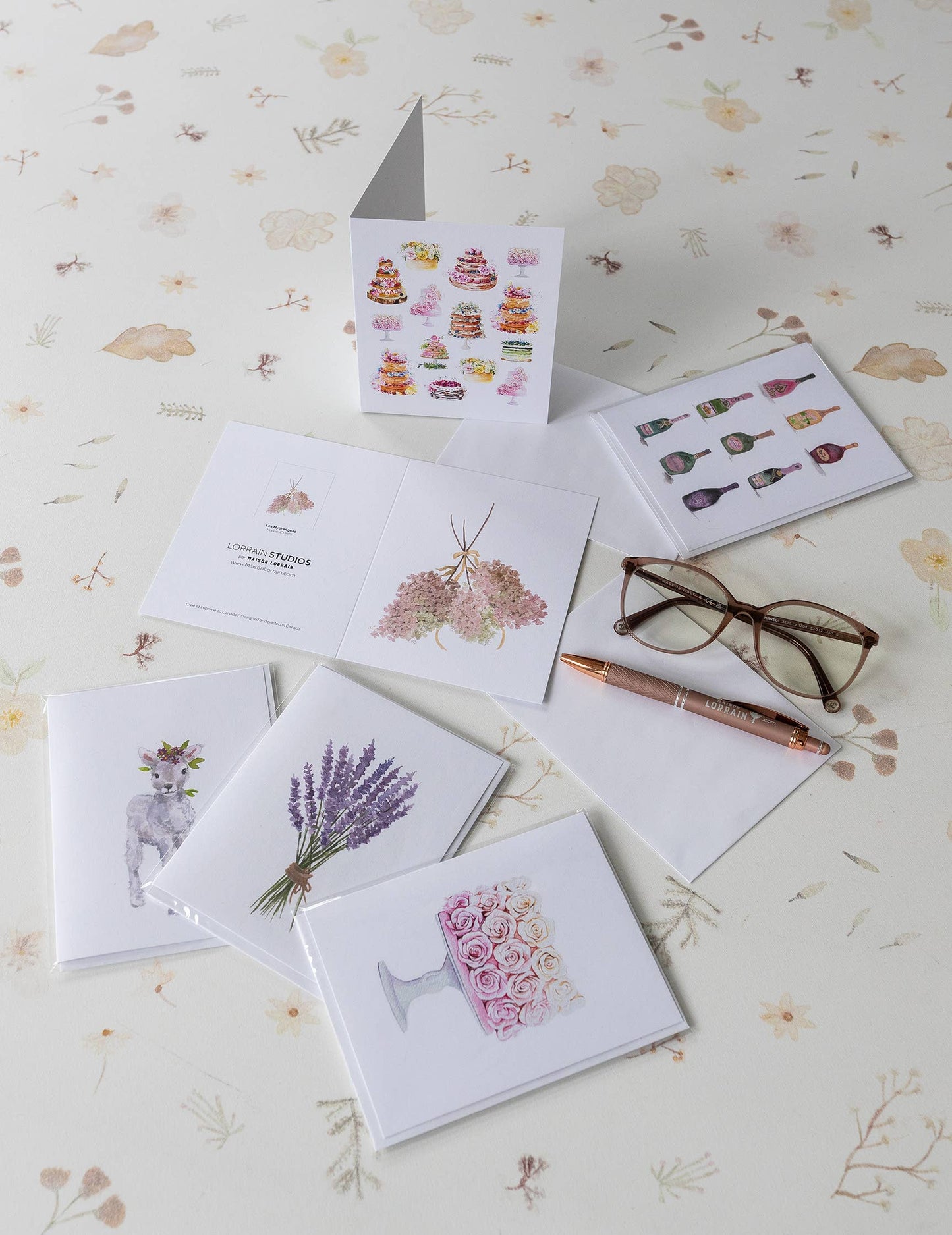 NEW Carte de souhaits - Les Hydrangeas / Greeting Card