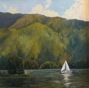 Sailing-original (framed) art by Jacob Mark
