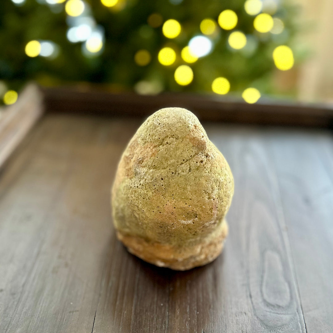 French vintage stone carved Garden dove