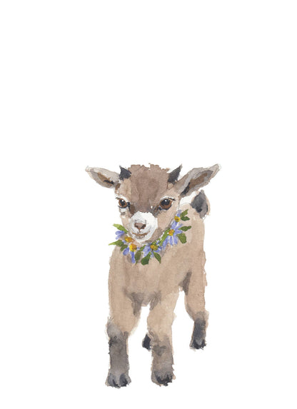 NEW Carte de souhaits - Chevreau/ Greeting Card - Baby Goat