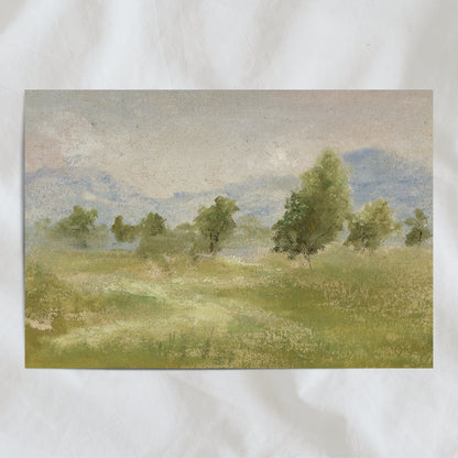 Through the pasture (custom frame) 11x14”