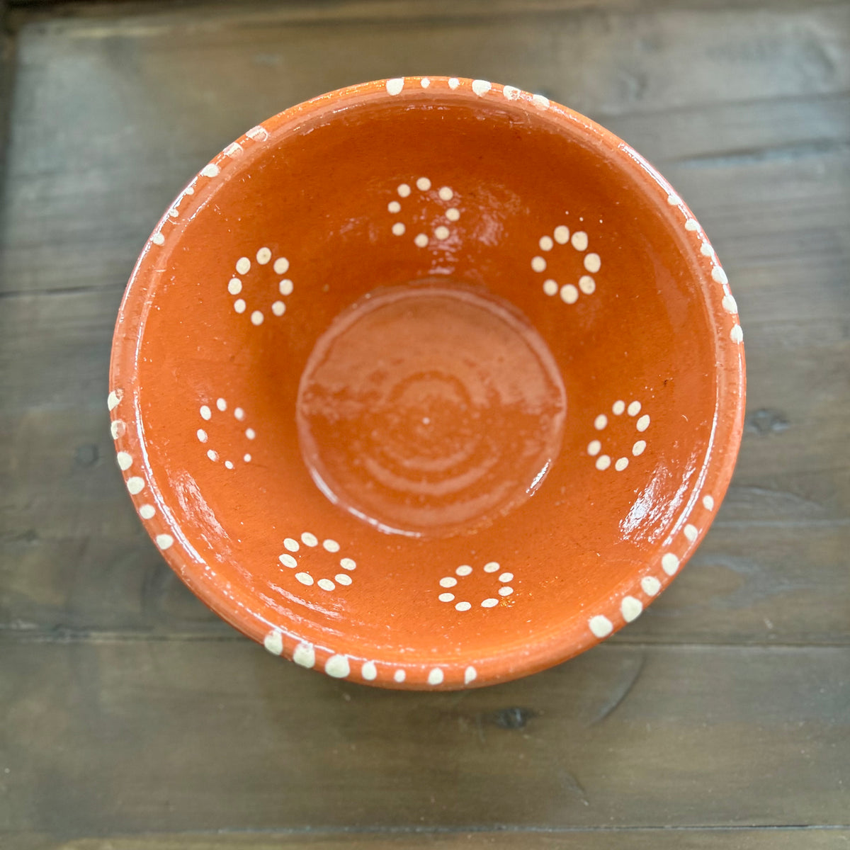 Pair of vintage French terracotta bowls