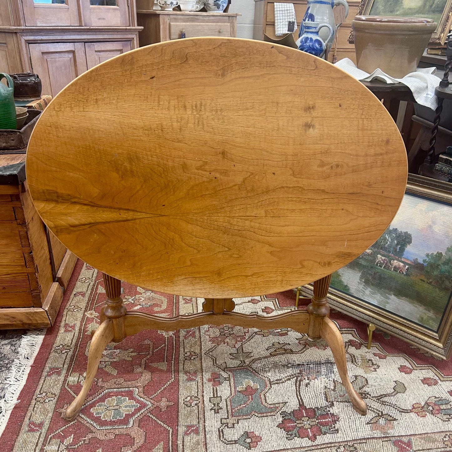 Antique English Tilt-Top Occasional Table circa 1880-1900