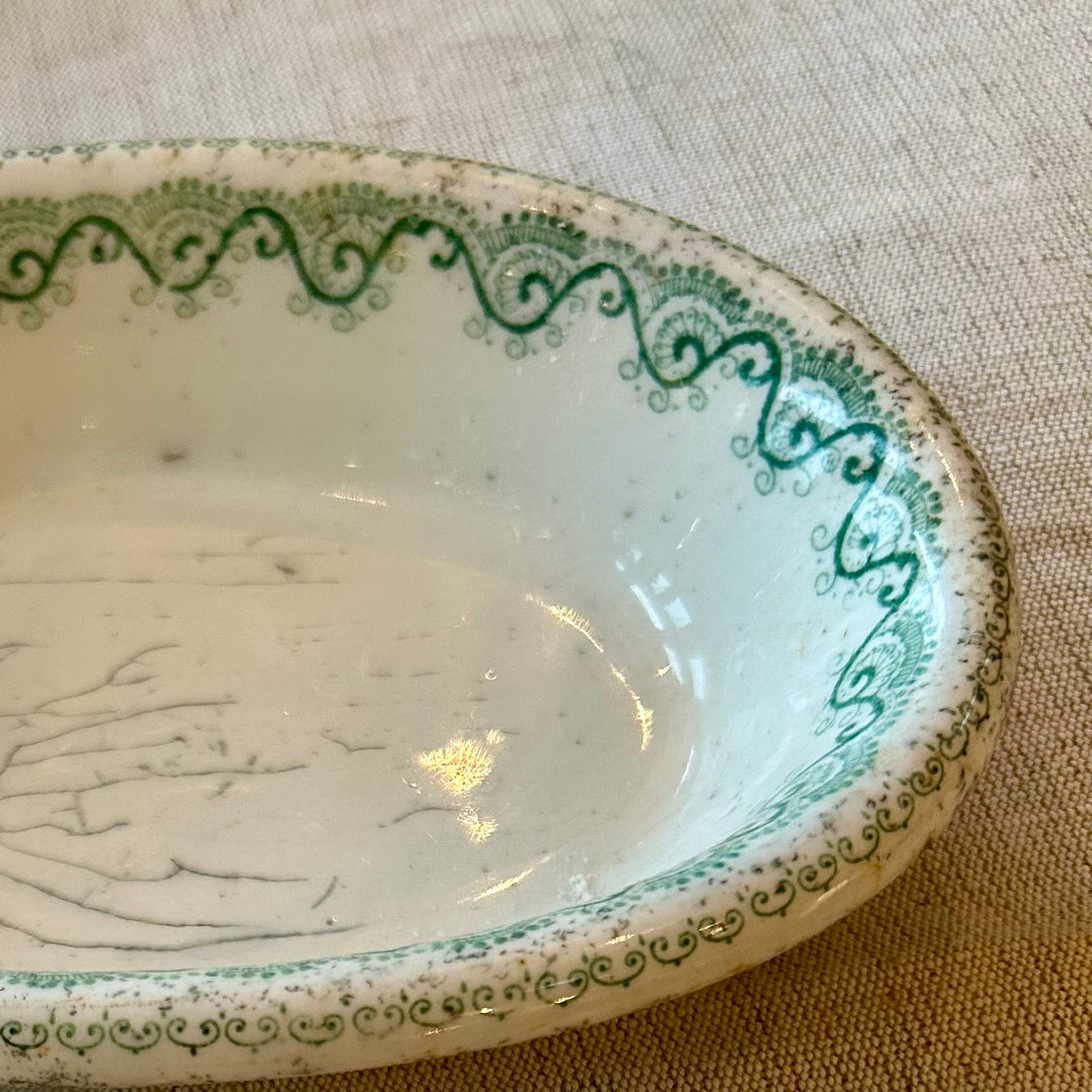 Vintage Johnson Bros “Franklin” Hotel Ware Soap Dish