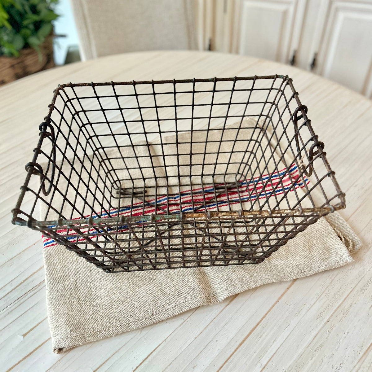 Antique French Wire Basket | Early–Mid 20th Century