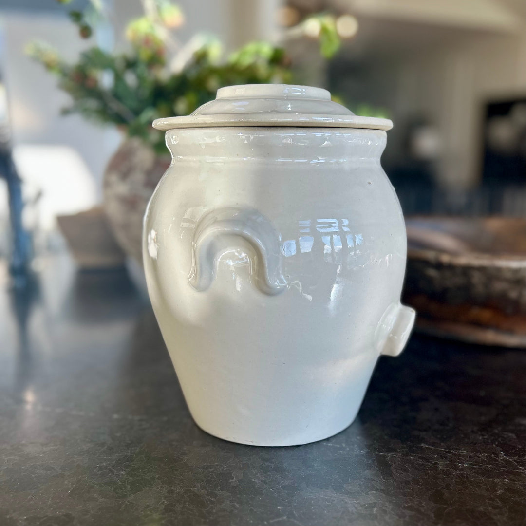 Antique French confit pot