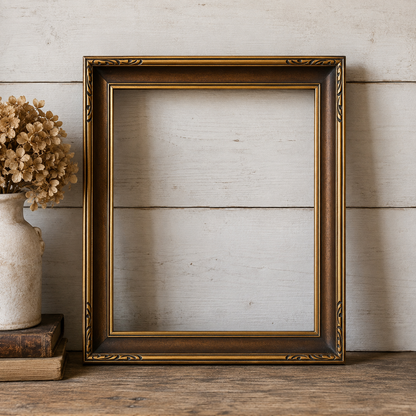 Early 20th Century Gilt Wood Frame with Foliate Detail
